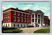 Denison TX-Texas, MK & T Hospital Vintage Souvenir Postcard picture