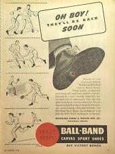 Mishawaka Ball-Band Shoes Mishawaka IN Canvas Sport Vintage Print Ad 1945 picture