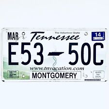 2014 United States Tennessee Montgomery County Passenger License Plate E53 50C picture