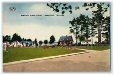 c1950's Singing Pines Court Motel Roadside Nashville Indiana IN Vintage Postcard picture