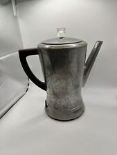 Vtg 1930s West Bend Aluminum Stove Top Coffee Pot Percolator Flavo-Perk No Cord picture