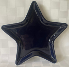 COBALT BLUE Fiesta Fiestaware Pottery STAR PLATE Coastal 4th FOURTH OF JULY New picture