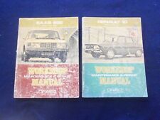 1973 RENAULT 10 1967-72 & SAAB 99E 1968-72 SOFTCOVER MANUALS -LOT OF 2 - KD 8200 picture