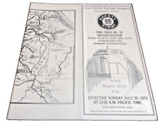 JULY 1973 UNION PACIFIC OREGON DIVISION EMPLOYEE TIMETABLE #56 picture