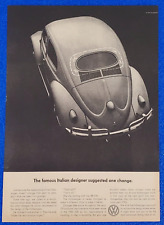 1960 VOLKSWAGEN BUG ORIGINAL CLASSIC PRINT AD VINTAGE GERMAN AUTOMOTIVE HISTORY picture