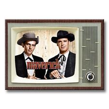 MAVERICK TV Show Classic TV 3.5 inches x 2.5 inches Steel FRIDGE MAGNET picture
