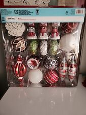 Martha Stewart Living C-15838 80 Piece Shatter Resistant Ornament Set New IN Box picture