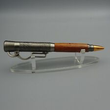 LEVER ACTION RIFLE PEN with SANTOS MAHOGANY BARREL and ANTIQUE NICKLE TRIM picture