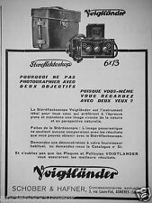 ADVERTISING 1932 LE STEREREFLECTOSCOPE VOIGTLÄNDER SCHOBER & HAFNER - ADVERTISING picture