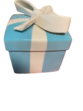 Tiffany & Co Coin Piggy Bank Blue Gift Box with White Ribbon Baby Boy Bone China picture