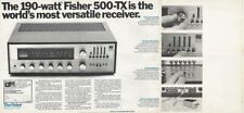Original Fisher 500-TX Stereo Receiver 1969 Vintage Audio Magazine Print Ad picture