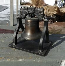 Vintage 1776 Replica Liberty Bell Penncraft Mt Penn Pa. Bronze Metal Ringing  picture