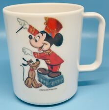 Vintage Walt Disney Productions Plastic Mug Cup Mickey Mouse Pluto picture