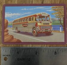 National Trailways Bus System 1951 pocket calendar picture