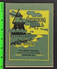 Vintage 1890s Wilson Bros Grinding Mills Bone Cutters Graphic 36 Pg Catalog picture