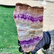 287G Natural and beautiful dream amethyst rough stone slab specimen picture