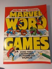 Vintage Stan Lee Marvel Word Games, No Writing, Good Condition,  1979 picture