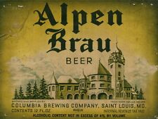 Alpen Brau Beer Label 12