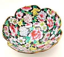 BEAUTIFUL CHINESE ZHONGGUO ZHI ZAO MULTICOLOR GILDED BOWL MARKED c1960 v/g picture