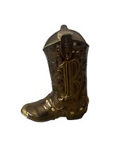 COWBOY BOOT GOLD DALLAS TEXAS 24th IAJBBSC CONVENTION 1994 JIM BEAM DECANTER picture