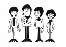 The Beatles Saturday Morning Animated Series Vintage 1965 Postcard picture
