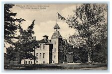 c1910's Public School Building Watervliet Michigan MI Unposted Antique Postcard picture