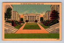 Boston MA-Massachusetts, Harvard Medical School, Antique Vintage Postcard picture