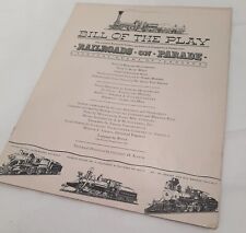 Vintage Railroads On Parade Play Bill & Program 1939 - 40  New York World's Fair picture