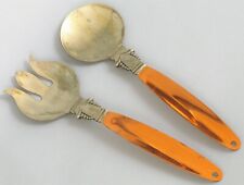 VTG COPPERCRAFT GUILD TAUNTON MASS TAXCO STYLE COPPER SILVER SERVING FORK SPOON picture