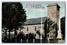 1910 Old Stone Fort Between Central Bridge New York NY Vintage Posted Postcard picture