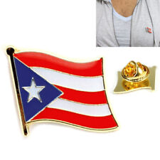 1 Pc Puerto Rico Flag Pin Lapel Country Puerto Rican Pinback Tie Hat Cap Badge picture