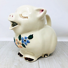 VINTAGE SHAWNEE POTTERY SMILEY PIG 8 INCH PITCHER USA 1950's MCM Farm picture