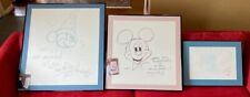 3 HISTORIC DISNEY SIGNED ORIGINAL WORKS  RALPH KENT, PETE EMSLIE SEE & READ ALL picture
