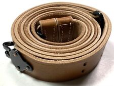 WWII US M1 GARAND RIFLE LEATHER RIFLE CARRY SLING-NATURAL picture