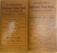 Lot of 2 Vintage Railroad Time Books Saddler's Eastern Rate Area 1946-1947 picture