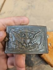 Original Post Civil War Era Model 1872 Army Eagle Sword Brass Belt Buckle Plate picture