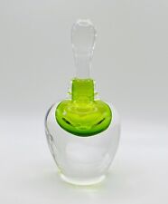 Vintage Loretta Eby “Pillow” Art Glass Perfume Bottle with Stopper Signed. picture