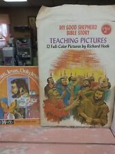 Vintage Bible Teaching Pictures Lot Of 23 Richard Hook 17x12 Color Teaching Aids picture