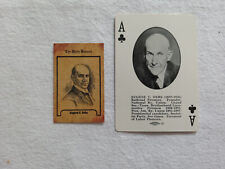 Debs Eugene Vintage Trading Card LOT Playing Card Socialist Party Labor Union picture
