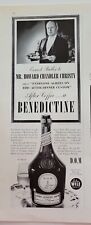 1938 Benedictine D.O.M. bottled B and B Liqueur Howard Chandler Christy ad picture