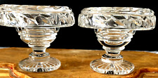 Antique Anglo Irish Cut Crystal Glass Salt Cellars picture