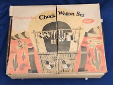 Rare 1955 Amsco Vtg Campbell Kids Soup Cooking Chuck Wagon toy Playset For Parts picture