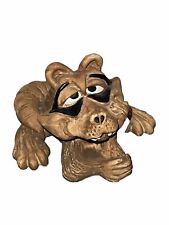 Estate Raccoon Figurine Find Ceramic Vintage Goofy Buck Teeth picture