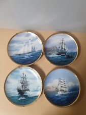 Set 4 America's Greatest Sailing Ships Hamilton Collection by Tom Freeman Plates picture
