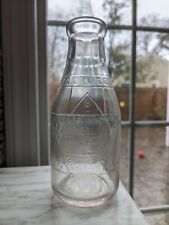 Antique Alex Campbell Milk Company 1 Quart Milk Bottle Embossed Star Vintage  picture