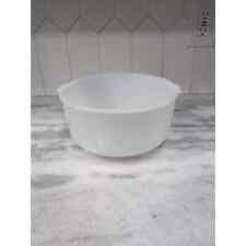 Vintage Glasbake Made for Sunbeam 19CJ Large White Milk Glass Mixer Mixing Bowl picture