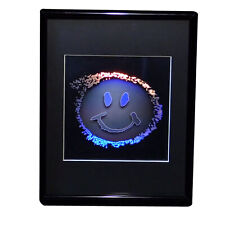 Smiley Face 2D/3D Collectible Hologram Picture - EMBOSSED - Matted picture