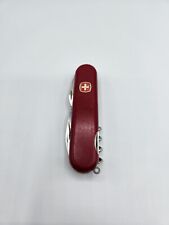 Vintage Wenger Delemont Swiss Army Knife Handyman Red Multi Tool Stainless Steal picture