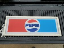  Vintage Pepsi Cola Vending Machine Panel Lighted Soda Sign  picture