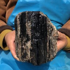 3800g Natural Beautiful Black tourmaline Quartz specimen Crystal Healing Stone picture